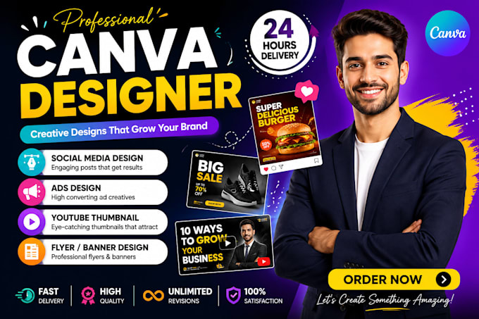 create professional canva graphic designs