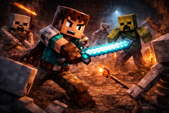 design professional minecraft render thumbnails
