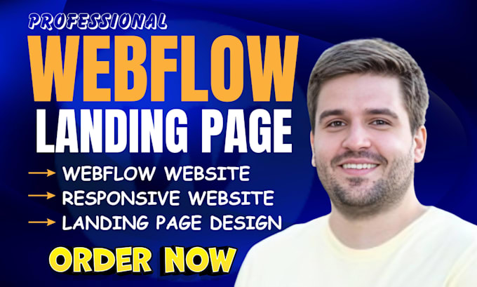 design or develop webflow website, figma to webflow, webflow landing page