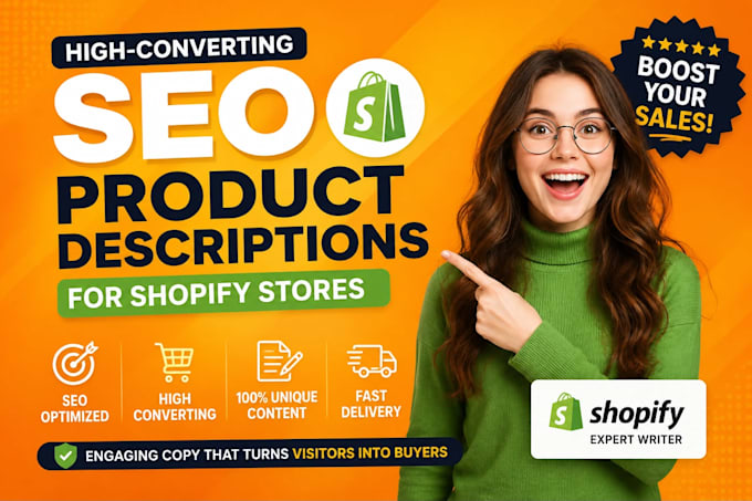 write SEO shopify product descriptions