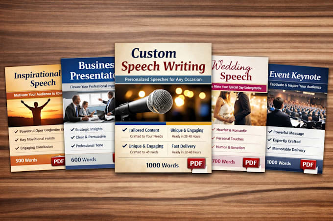 write persuasive business speeches for any field