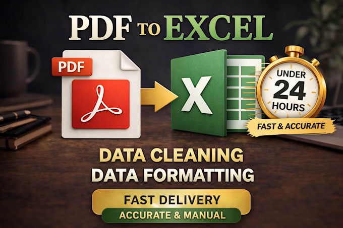 convert PDF to excel with professional data formatting