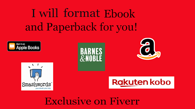 format your e book and paperback for you