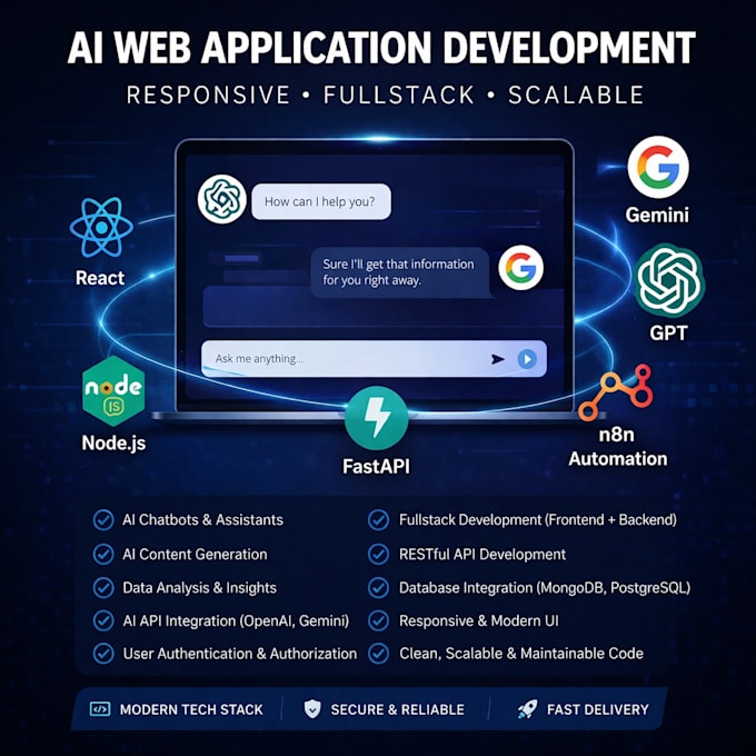 build ai software, fullstack web apps