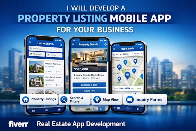 develop a property listing mobile app for your business