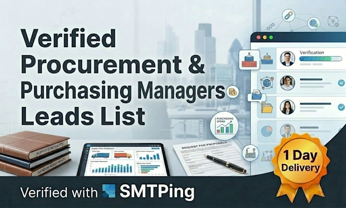 provide verified procurement purchasing managers leads list
