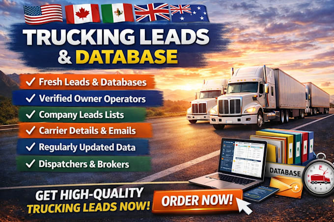 do fresh trucking leads and logistics database