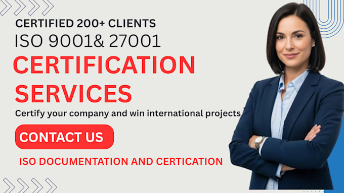 prepare iso 9001,27001 documents for audit certification