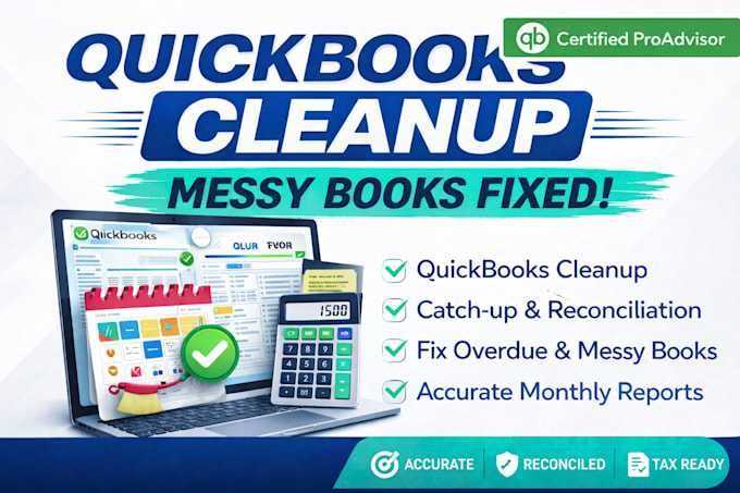 Do quickbooks online bookkeeping, setup, cleanup and reconciliation by ...