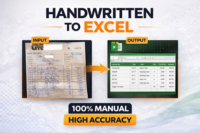 convert PDF and image invoices to excel accurately