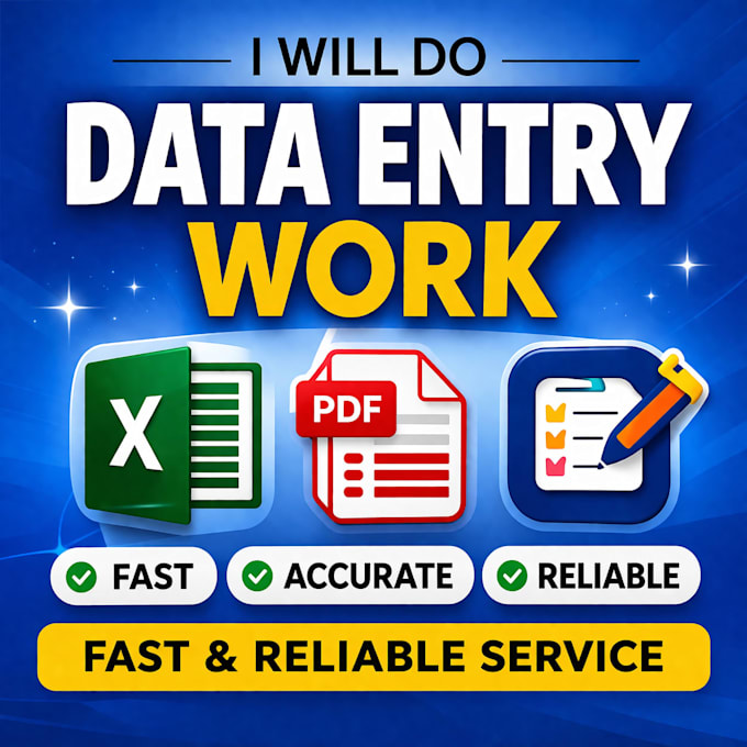 accurate data entry typing specialist fast reliable work