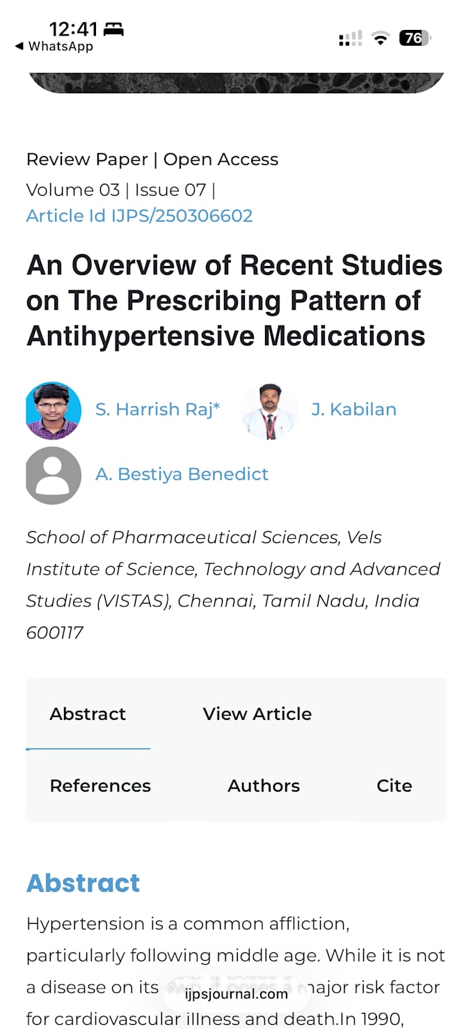research based review articles with proper citations