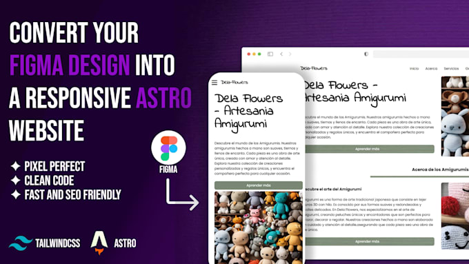 convert your figma design into a responsive astro website