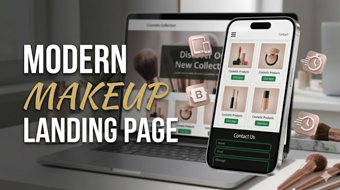 convert figma to html responsive beauty landing page