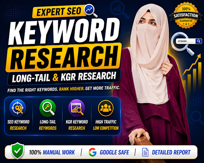 do SEO keyword research, long tail  and kgr research
