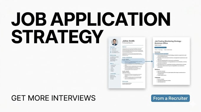 optimize your resume and provide a job application strategy