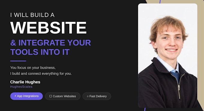 build your website and integrate all your tools into it