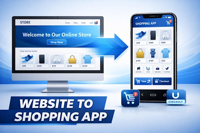 turn your ecommerce website into a shopping app