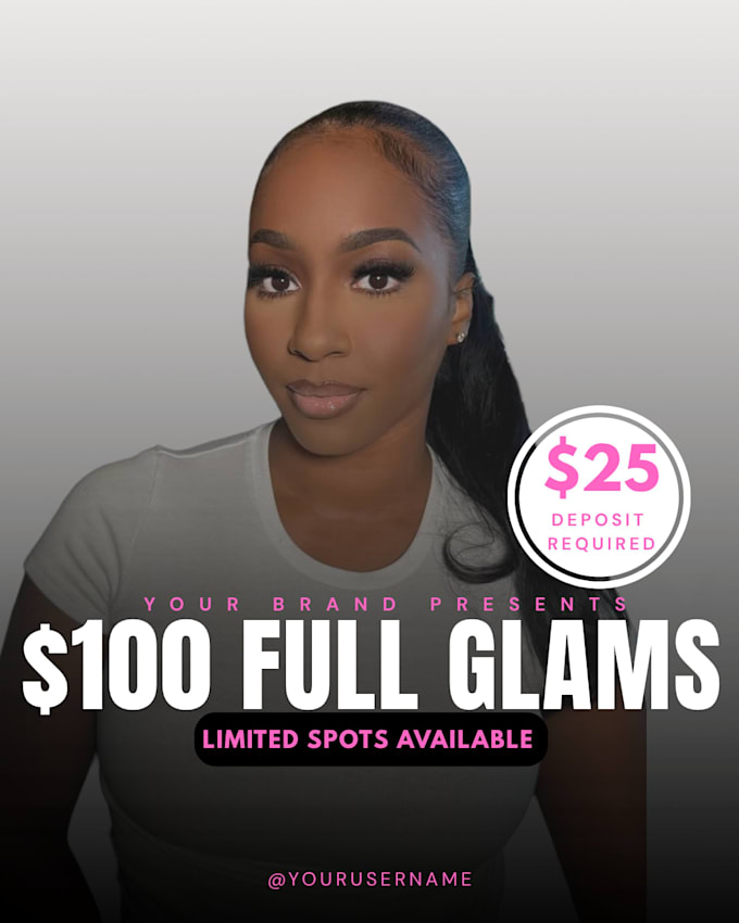 design a luxury beauty flyer