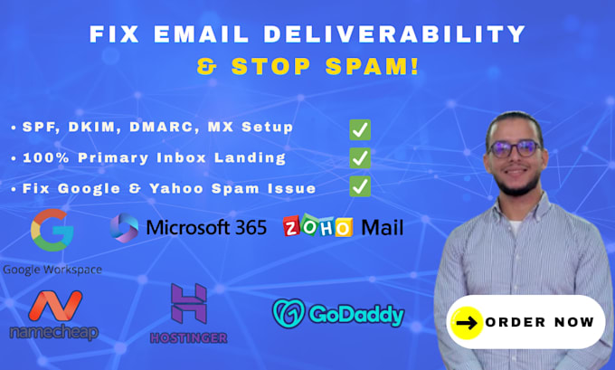 fix email deliverability, spf, dkim, dmarc, and stop spam