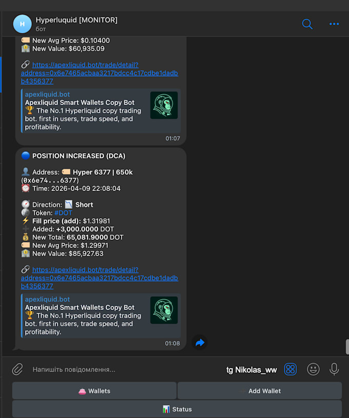 build a telegram bot with automation API integration and backend