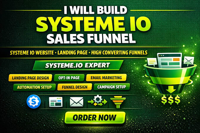 build systeme io sales funnel, systeme io website, systeme io landing page