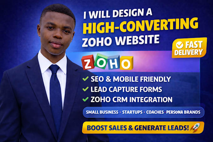 build a professional zoho sites website that converts