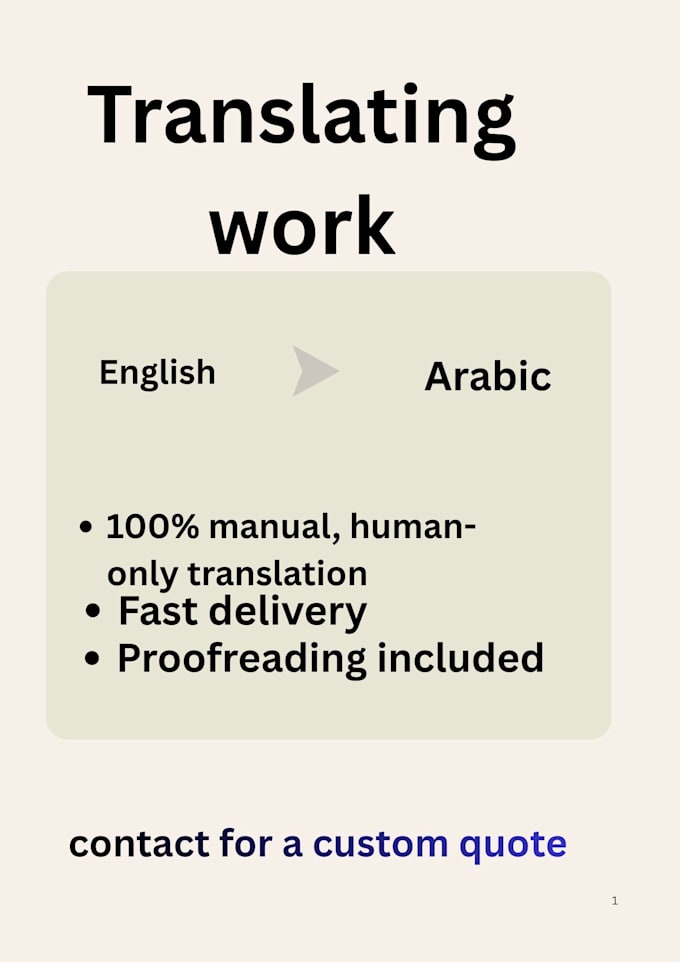 write and translate from english to arabic