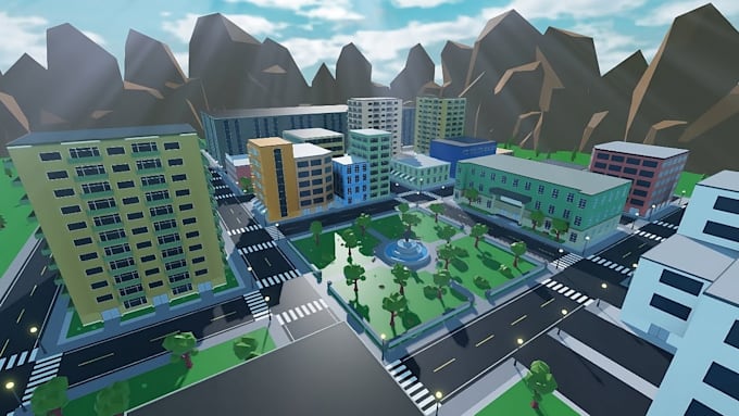 design roblox game map roblox model 3denvironment design roblox builder city map