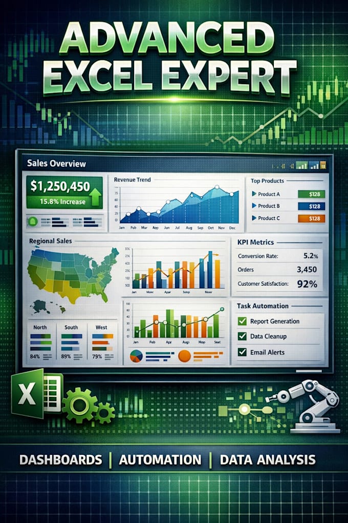 offering complete excel services with dashboards