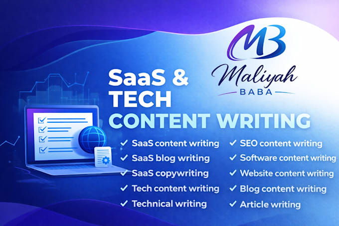 write saas content seo blog posts tech articles and website copywriting