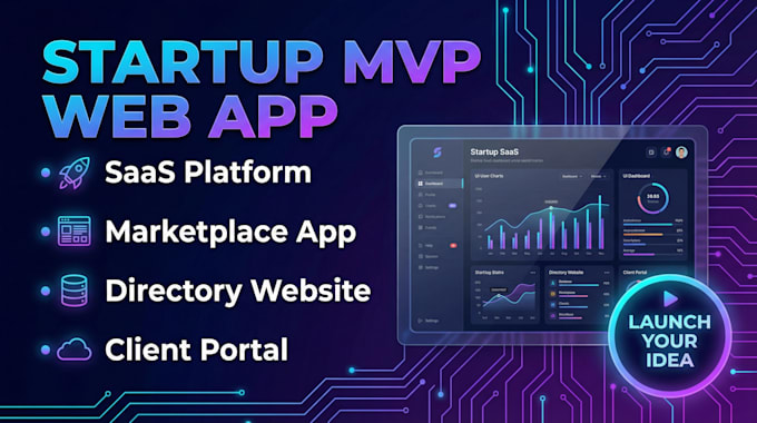 build your startup mvp web application, saas web app using bubble io