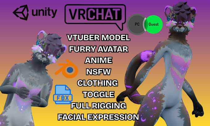 Design furry avatar vrchat avatar vrc avatar wickerbeast furry vrchat ...