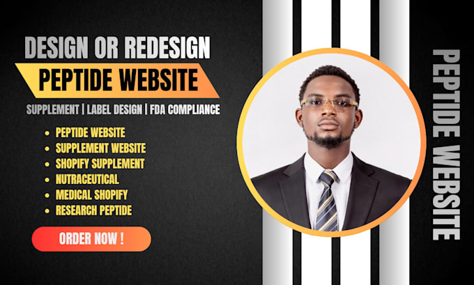 build fda compliant peptide website,peptide store and supplement ecommerce store