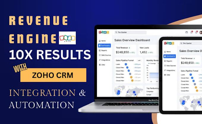 setup CRM integration zoho one automation campaigns site workflow creator office