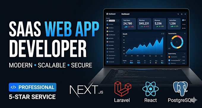 build a custom saas web app with laravel and next js