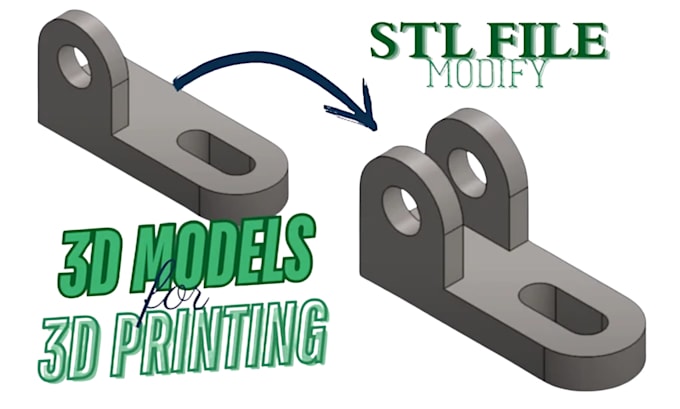 modify, fix, model stl files for 3d printing design