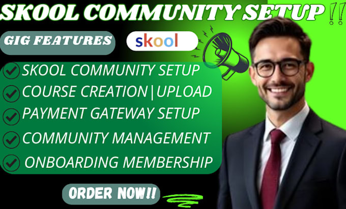 skool community setup, online course, community manager, monetize your community