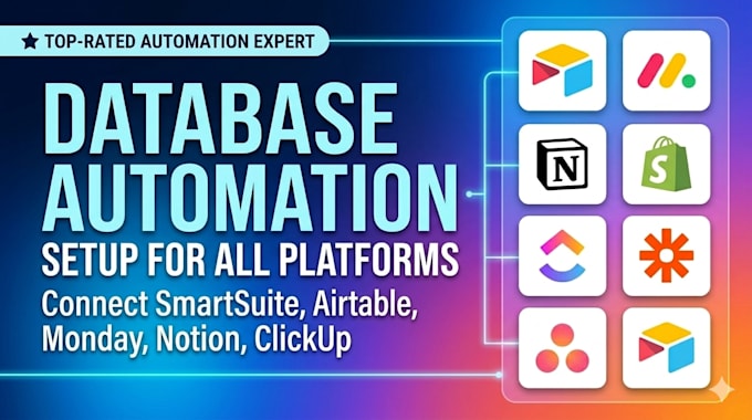 setup database automation in smartsuite airtable monday notion clickup