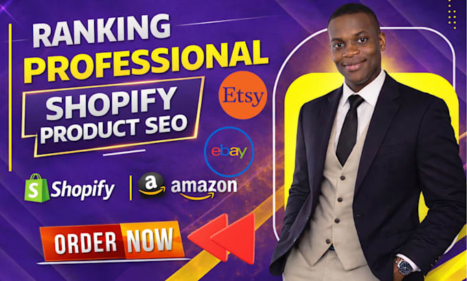 shopify product SEO for amazon, ebay and etsy store