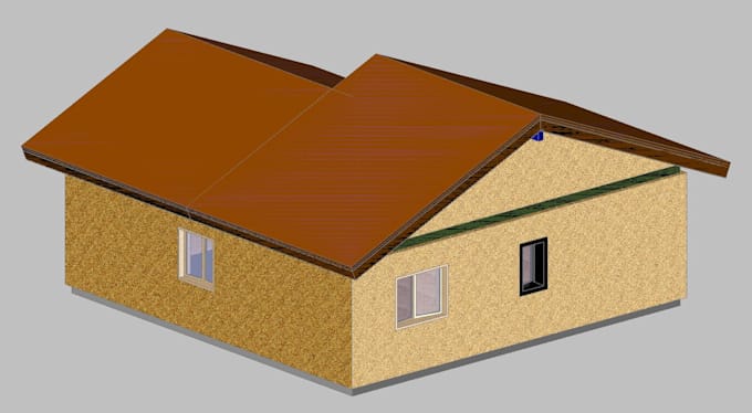 design timber frame house with 3d model in cadwork