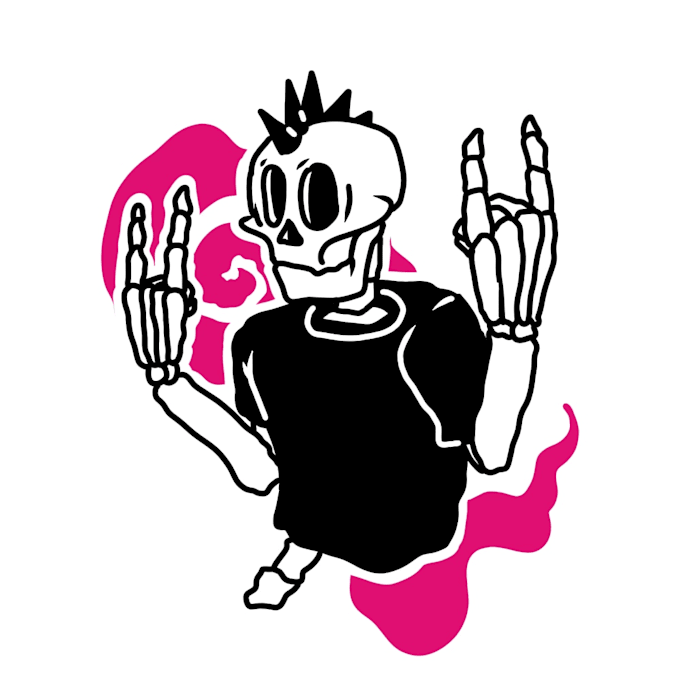 draw simple stiker character