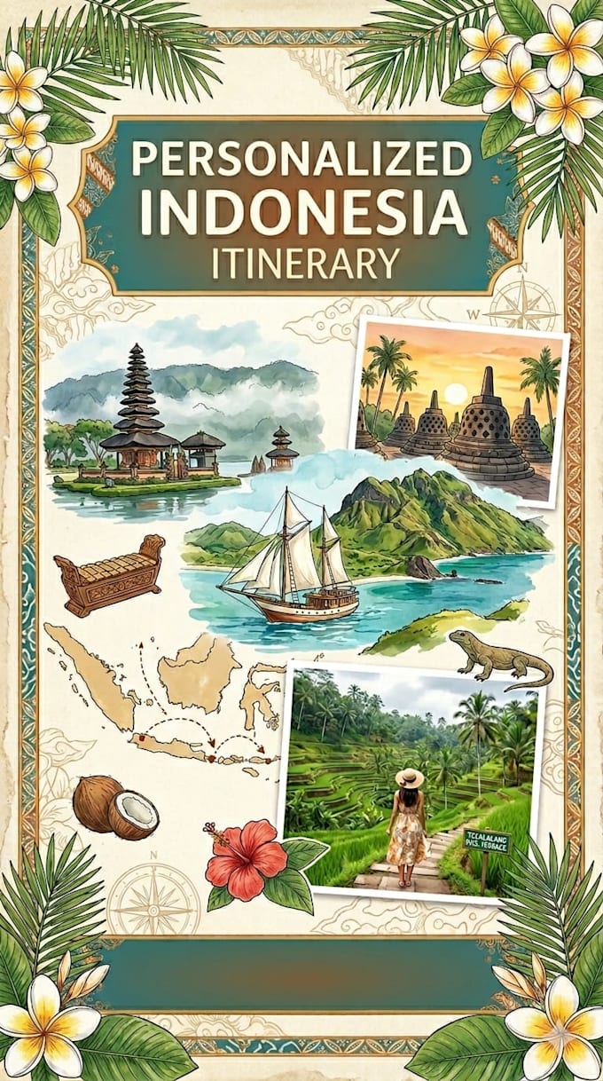 craft a personalized indonesia itinerary trip for you