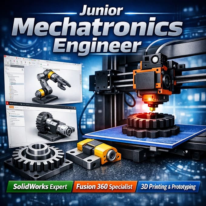 Create accurate 3d cad models using solidworks and fusion 360 by Daniel ...