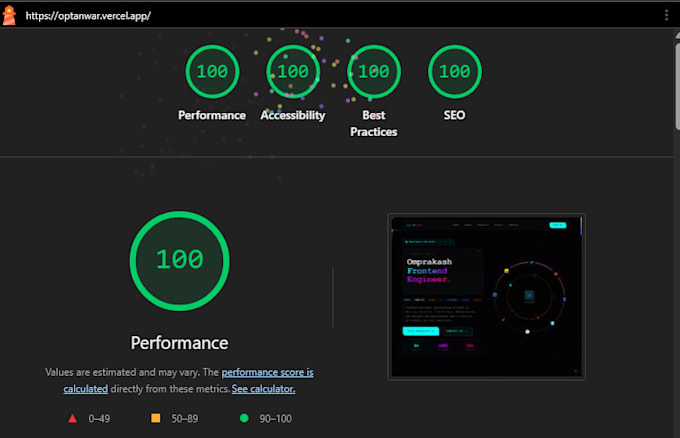 optimize your website speed to score 100 on google pagespeed and lighthouse