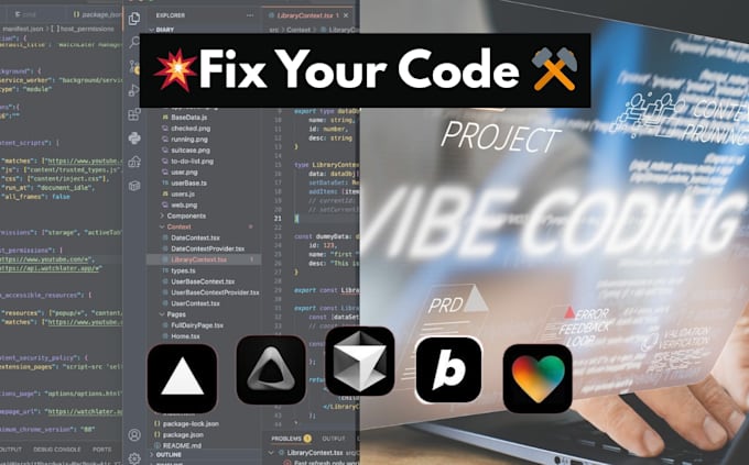debug your vibe coded apps or websites or extensions