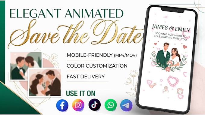 design a animated save the date
