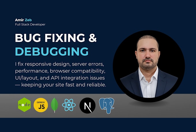 fix your reactjs, nextjs and nodejs bugs quickly