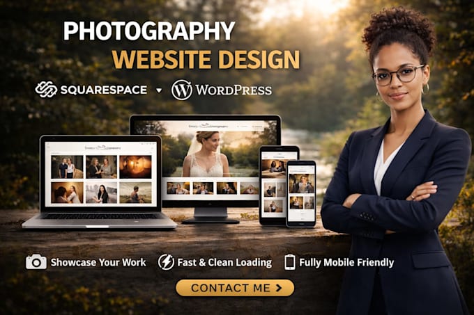 photography portfolio squarespace website wordpress wedding photographer website