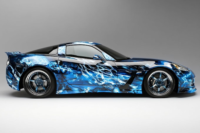 design a custom vehicle wrap, cars, pickups, trailers